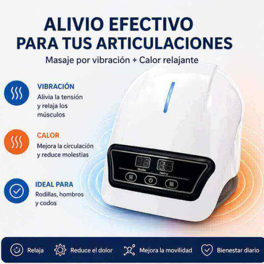 KneeFlow Pro™  Masajeador de Rodillas con Vibración y Calor Infrarrojos