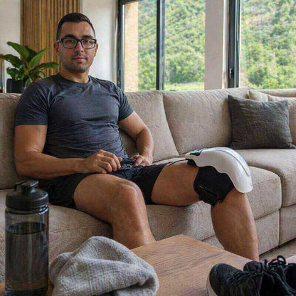 KneeFlow Pro™  Masajeador de Rodillas con Vibración y Calor Infrarrojos